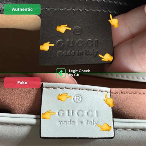 fake gucci vs real|gucci marmont bag authentication.